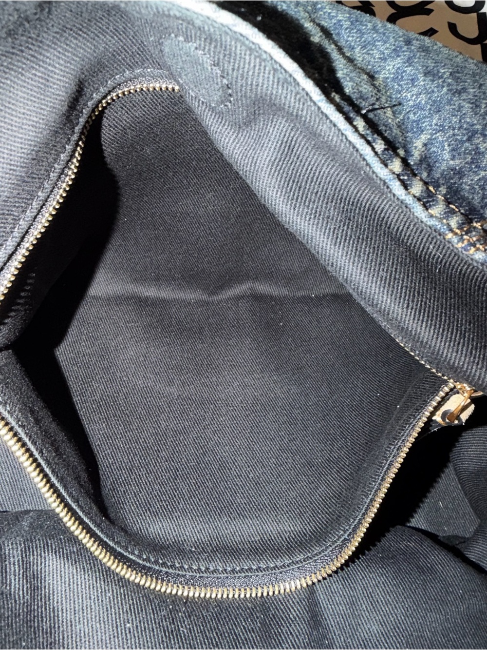 Marc Jacobs Denim Sack Bag with Tan Suede Accents - Picture 9 of 13